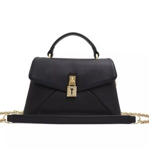 Ted Baker Poppy Mini Satchel Purse/Crossbody Leather Black